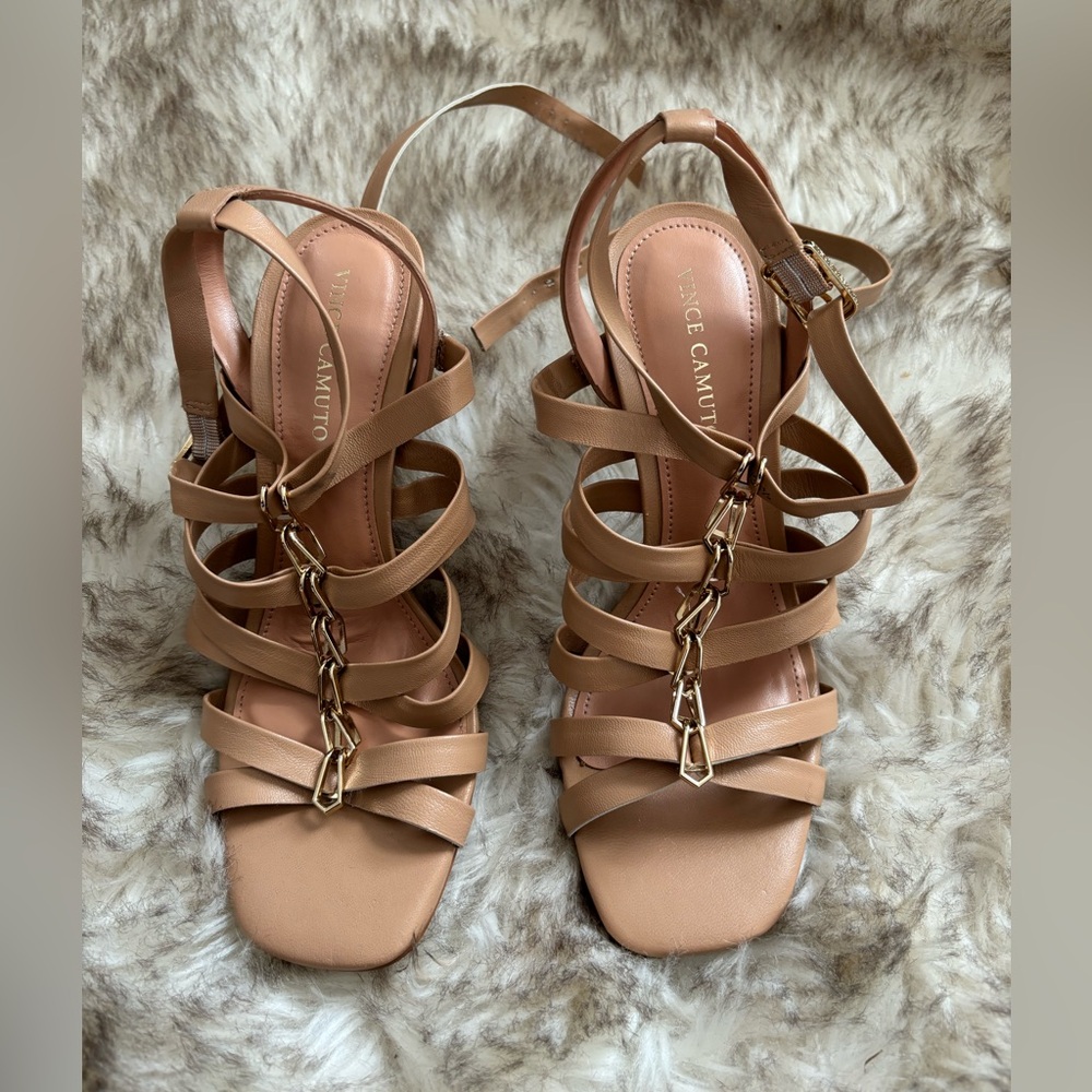 Vince Camuto Aloninna Nude Sandal Size 6